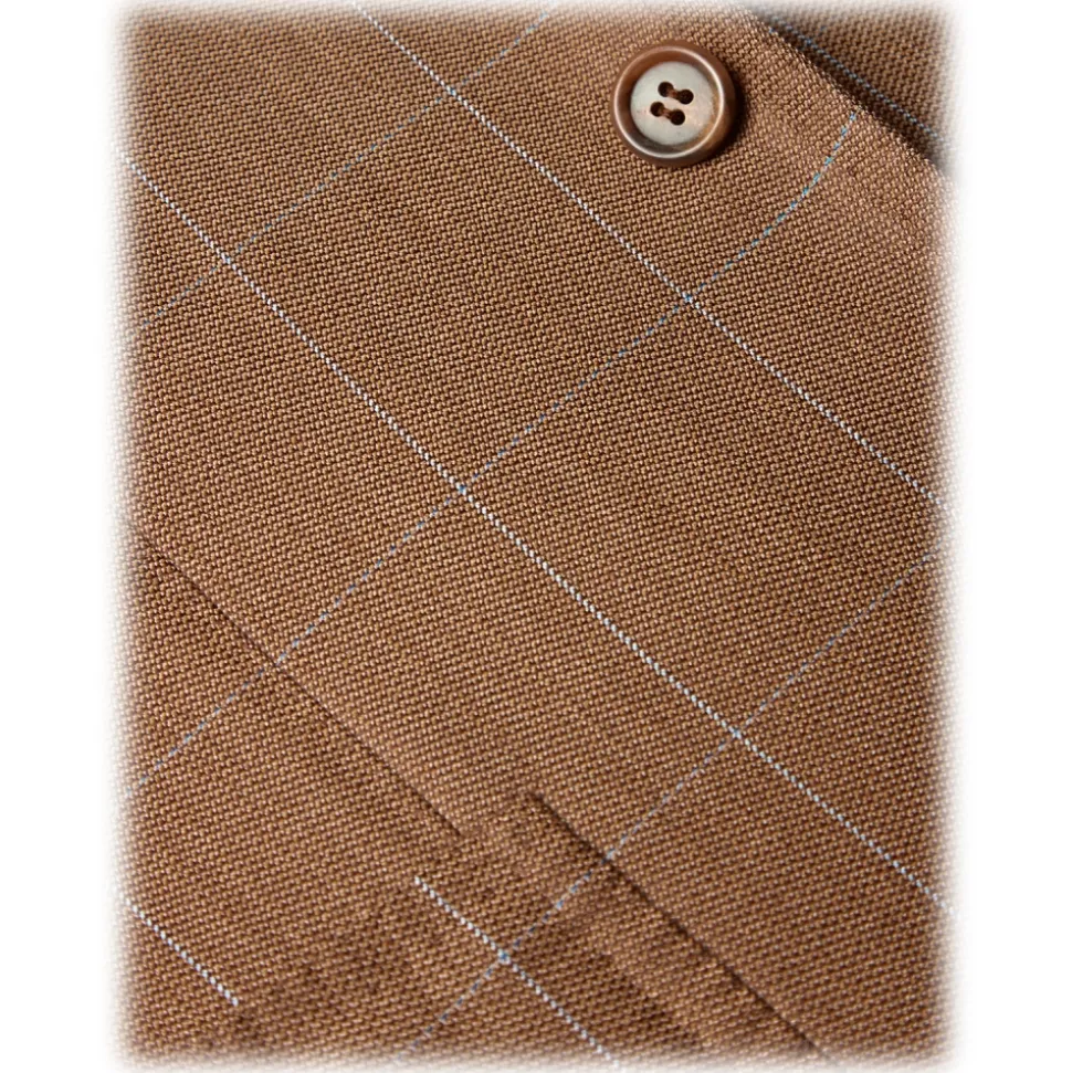 Viola Milano - Sartorial Half-lined Limited Sports Club Blazer - Check - Handmade in Italy - Luxury Exclusive Collection - Avvenice