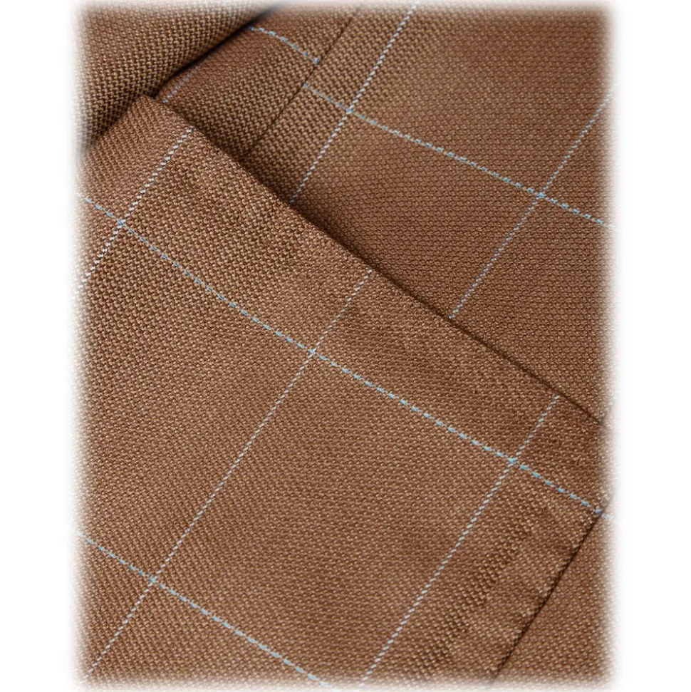 Viola Milano - Sartorial Half-lined Limited Sports Club Blazer - Check - Handmade in Italy - Luxury Exclusive Collection - Avvenice