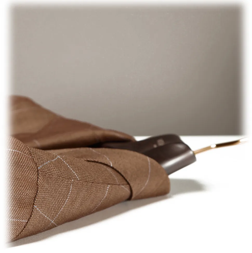 Viola Milano - Sartorial Half-lined Limited Sports Club Blazer - Check - Handmade in Italy - Luxury Exclusive Collection - Avvenice