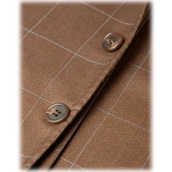 Viola Milano - Sartorial Half-lined Limited Sports Club Blazer - Check - Handmade in Italy - Luxury Exclusive Collection - Avvenice