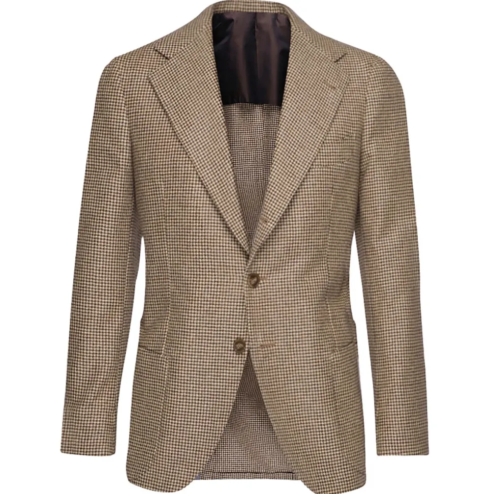 Viola Milano - Sartorial Half-lined 100% Cashmere Blazer - Piede De Poule - Handmade in Italy - Luxury Exclusive Collection - Avvenice