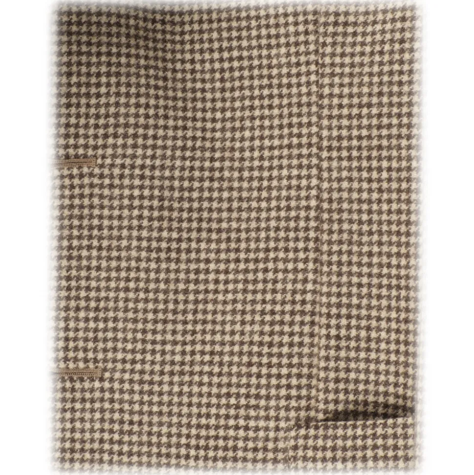 Viola Milano - Sartorial Half-lined 100% Cashmere Blazer - Piede De Poule - Handmade in Italy - Luxury Exclusive Collection - Avvenice