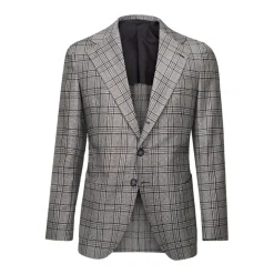 Viola Milano - Sartorial Half-Lined 100% Cashmere Blazer – Glencheck - Handmade in Italy - Luxury Exclusive Collection - Avvenice