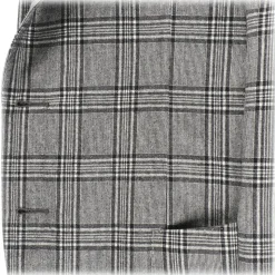 Viola Milano - Sartorial Half-Lined 100% Cashmere Blazer – Glencheck - Handmade in Italy - Luxury Exclusive Collection - Avvenice