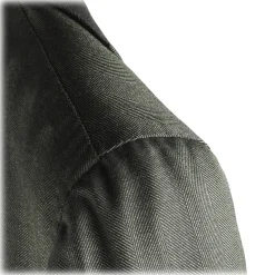 Viola Milano - Sartorial Half-Lined Wool and Silk Blazer - Green - Handmade in Italy - Luxury Exclusive Collection - Avvenice