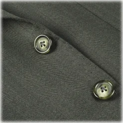 Viola Milano - Sartorial Half-Lined Wool and Silk Blazer - Green - Handmade in Italy - Luxury Exclusive Collection - Avvenice