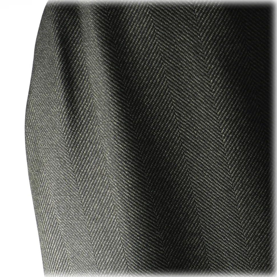 Viola Milano - Sartorial Half-Lined Wool and Silk Blazer - Green - Handmade in Italy - Luxury Exclusive Collection - Avvenice