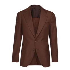 Viola Milano - Sartorial Wool and Cashmere Blazer - Brown - Handmade in Italy - Luxury Exclusive Collection - Avvenice