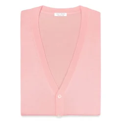 Viola Milano - Sleeveless Cashmere and Silk Cardigan - Pink - Handmade in Italy - Luxury Exclusive Collection - Avvenice