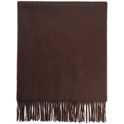 Viola Milano - Solid 100% Zibellino Cashmere Scarf - Brown - Handmade in Italy - Luxury Exclusive Collection - Avvenice