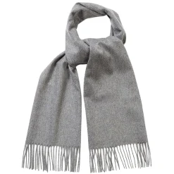Viola Milano - Solid 100% Zibellino Cashmere Scarf - Light Grey - Handmade in Italy - Luxury Exclusive Collection - Avvenice