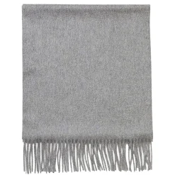 Viola Milano - Solid 100% Zibellino Cashmere Scarf - Light Grey - Handmade in Italy - Luxury Exclusive Collection - Avvenice