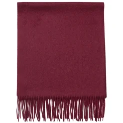 Viola Milano - Solid 100% Zibellino Cashmere Scarf - Burgundy - Handmade in Italy - Luxury Exclusive Collection - Avvenice