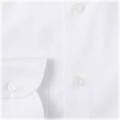Viola Milano - Solid Color Shirt - White - Handmade in Italy - Luxury Exclusive Collection - Avvenice