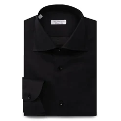 Viola Milano - Solid Color Shirt - Midnight - Handmade in Italy - Luxury Exclusive Collection - Avvenice