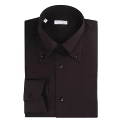 Viola Milano - Solid Cotton/Jersey Shirt Shirt - Black - Handmade in Italy - Luxury Exclusive Collection - Avvenice