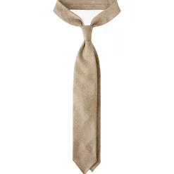 Viola Milano - Solid 7-fold Handrolled 100% Cashmere Tie - Sand - Handmade in Italy - Luxury Exclusive Collection - Avvenice