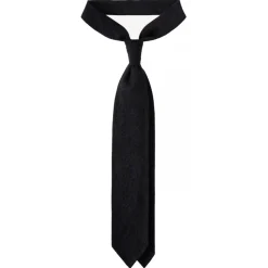 Viola Milano - Solid 7-fold Handrolled 100% Cashmere Tie - Charcoal - Handmade in Italy - Luxury Exclusive Collection - Avvenice