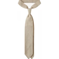 Viola Milano - Solid Handrolled 100% Cashmere Tie - Sand - Handmade in Italy - Luxury Exclusive Collection - Avvenice
