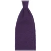 Viola Milano - Solid Knitted 100% Cashmere Tie - Purple - Handmade in Italy - Luxury Exclusive Collection - Avvenice