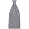 Viola Milano - Solid Knitted 100% Cashmere Tie - Light Grey - Handmade in Italy - Luxury Exclusive Collection - Avvenice