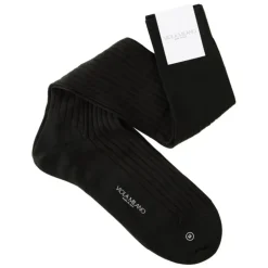 Viola Milano - Solid Over-the-Calf Merino Wool Socks - Forest - Handmade in Italy - Luxury Exclusive Collection - Avvenice