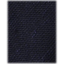 Viola Milano - Solid Woven Grenadine/Shantung Tie - Navy - Handmade in Italy - Luxury Exclusive Collection - Avvenice
