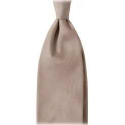 Viola Milano - Solid Woven Selftipped Silk Tie - Sand - Handmade in Italy - Luxury Exclusive Collection - Avvenice