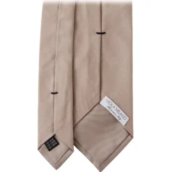 Viola Milano - Solid Woven Selftipped Silk Tie - Sand - Handmade in Italy - Luxury Exclusive Collection - Avvenice