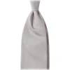 Viola Milano - Solid Woven Selftipped Silk Tie - Silver - Handmade in Italy - Luxury Exclusive Collection - Avvenice