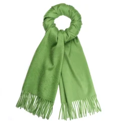 Viola Milano - Solid Zibellino Cashmere Scarf - Apple - Handmade in Italy - Luxury Exclusive Collection - Avvenice