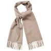 Viola Milano - Solid Zibellino Cashmere Scarf - Sand - Handmade in Italy - Luxury Exclusive Collection - Avvenice