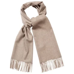 Viola Milano - Solid Zibellino Cashmere Scarf - Sand - Handmade in Italy - Luxury Exclusive Collection - Avvenice