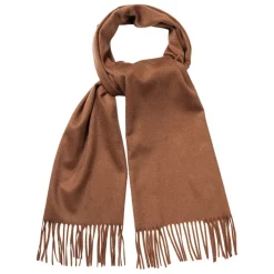 Viola Milano - Solid Zibellino Cashmere Scarf - Cinnamon - Handmade in Italy - Luxury Exclusive Collection - Avvenice