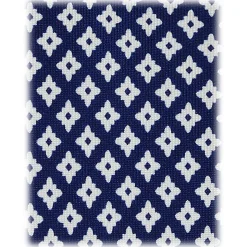 Viola Milano - Square Cube Selftipped Silk Tie - Navy - Handmade in Italy - Luxury Exclusive Collection - Avvenice