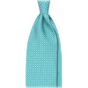 Viola Milano - Star Pattern Selftipped Italian Silk Tie - Menthol - Handmade in Italy - Luxury Exclusive Collection - Avvenice