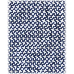 Viola Milano - Star Pattern Selftipped Italian Silk Tie - Navy II - Handmade in Italy - Luxury Exclusive Collection - Avvenice