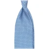 Viola Milano - Star Pattern Selftipped Italian Silk Tie - Blue - Handmade in Italy - Luxury Exclusive Collection - Avvenice