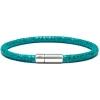 Viola Milano - Stingray Genuine Italian Leather Bracelet - Turquoise - Handmade in Italy - Luxury Exclusive Collection - Avvenice