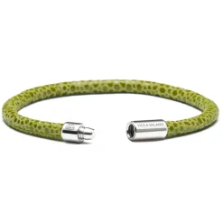 Viola Milano - Stingray Genuine Italian Leather Bracelet - Pistacchio - Handmade in Italy - Luxury Exclusive Collection - Avvenice
