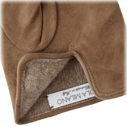Viola Milano - Suede Gloves with Cashmere Lining - Beige - Handmade in Italy - Luxury Exclusive Collection - Avvenice
