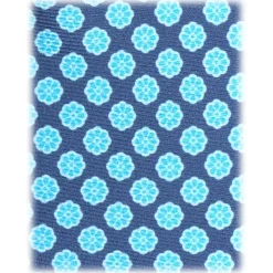 Viola Milano - Sun Floral Selftipped Silk Tie - Sea Mix - Handmade in Italy - Luxury Exclusive Collection - Avvenice