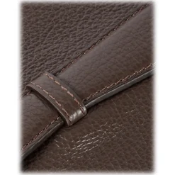 Viola Milano - The Light City Gold Lock Briefcase - Brown - Handmade in Italy - Luxury Exclusive Collection - Avvenice