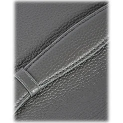 Viola Milano - The Light City Gold Lock Briefcase - Grey - Handmade in Italy - Luxury Exclusive Collection - Avvenice