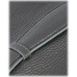 Viola Milano - The Light City Silver Lock Briefcase - Grey - Handmade in Italy - Luxury Exclusive Collection - Avvenice