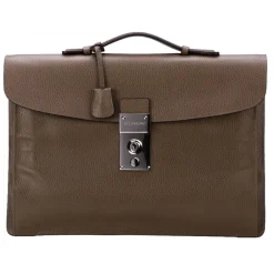Viola Milano - The Light Traveller Briefcase - Taupe - Handmade in Italy - Luxury Exclusive Collection - Avvenice