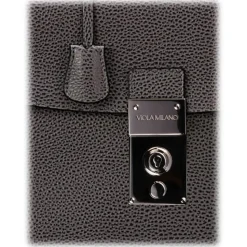 Viola Milano - The Light Traveller Briefcase - Grey - Handmade in Italy - Luxury Exclusive Collection - Avvenice