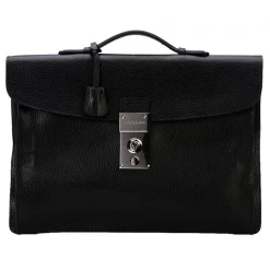 Viola Milano - The Light Traveller Briefcase - Black - Handmade in Italy - Luxury Exclusive Collection - Avvenice