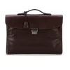 Viola Milano - Traveller Briefcase - Brown - Handmade in Italy - Luxury Exclusive Collection - Avvenice