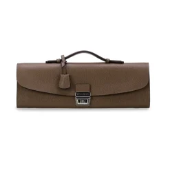 Viola Milano - Traveller Briefcase - Taupe - Handmade in Italy - Luxury Exclusive Collection - Avvenice